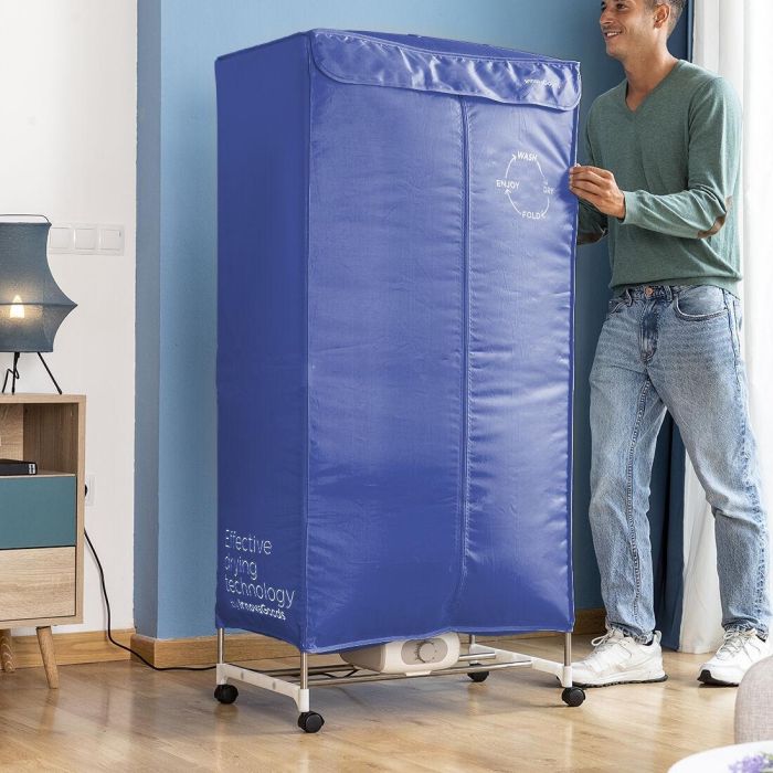 Secadora Eléctrica Portátil de 2 Alturas Dupledry Blue InnovaGoods 1200 W 7 Secadora Eléctrica Portátil de 2 Alturas Dupledry Blue InnovaGoods 1200 W 7