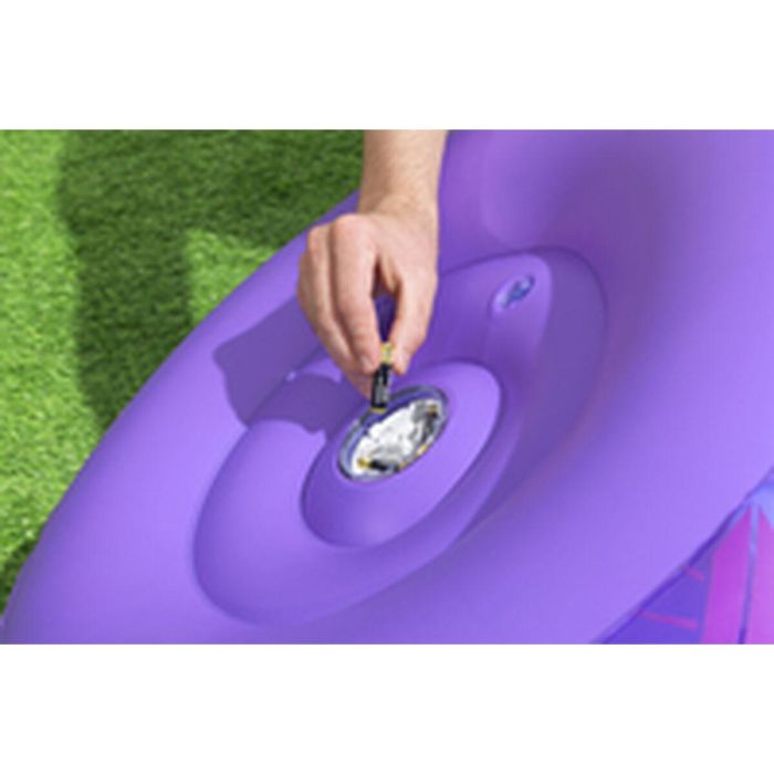 Bestway Sillon Hinchable con Luces Led Espacial 72x72x64 cm +3 Años Interior y Jardin 75122 16