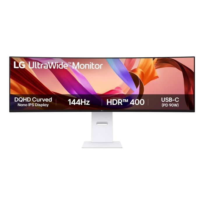 LG 49U950A-W Monitor Curvo Dual QHD 49" Nano IPS 5120x1440 144Hz 5ms HDR400 FreeSync/G-SYNC Compatible Negro/Blanco 1