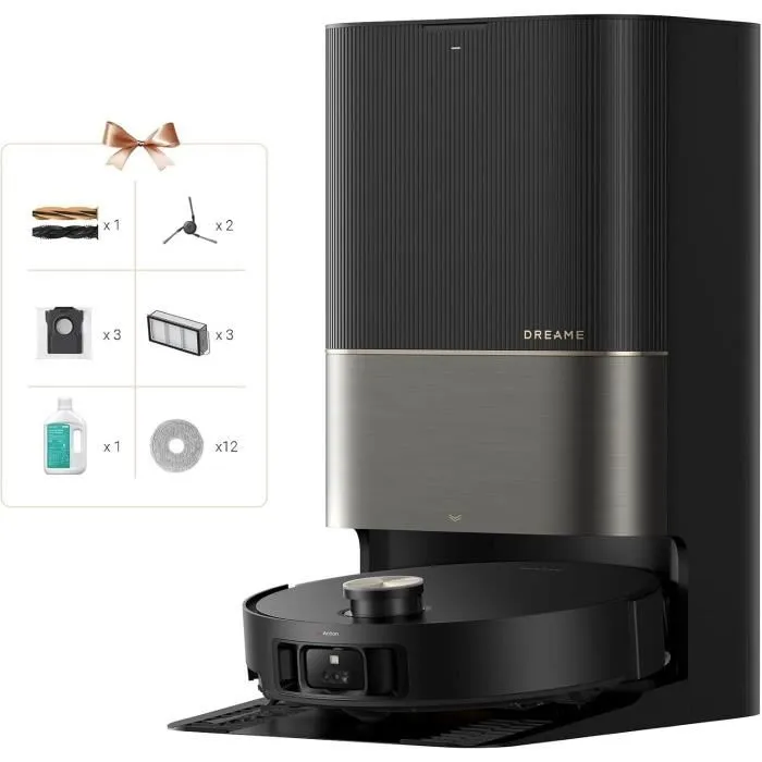 Dreame DRE1737988502731 Robot Aspirador Ultracompleto con Base, Prevención de Obstáculos IA, Navegación 360°, 20.000 Pa 0 Dreame DRE1737988502731 Robot Aspirador Ultracompleto con Base, Prevención de Obstáculos IA, Navegación 360°, 20.000 Pa 0