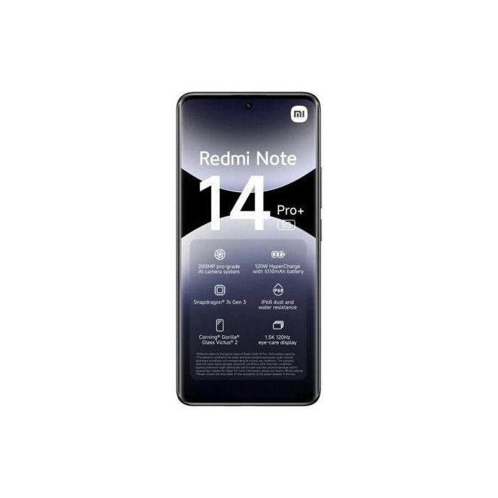 Smartphone Xiaomi Redmi Note 14 Pro+ 12GB/ 512GB/ 6.67"/ 5G/ Negro 1 Smartphone Xiaomi Redmi Note 14 Pro+ 12GB/ 512GB/ 6.67"/ 5G/ Negro 1