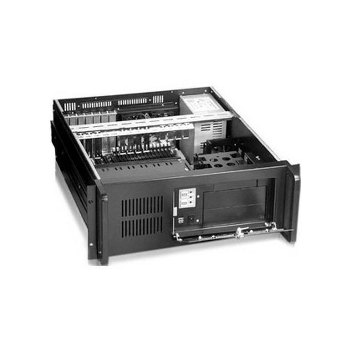 Tooq Caja Servidor Rack 19 Pulgadas 4U, Negro, Ventana Transparente, Sin Fuente, Compatible con Placas ATX/Micro-ATX 1