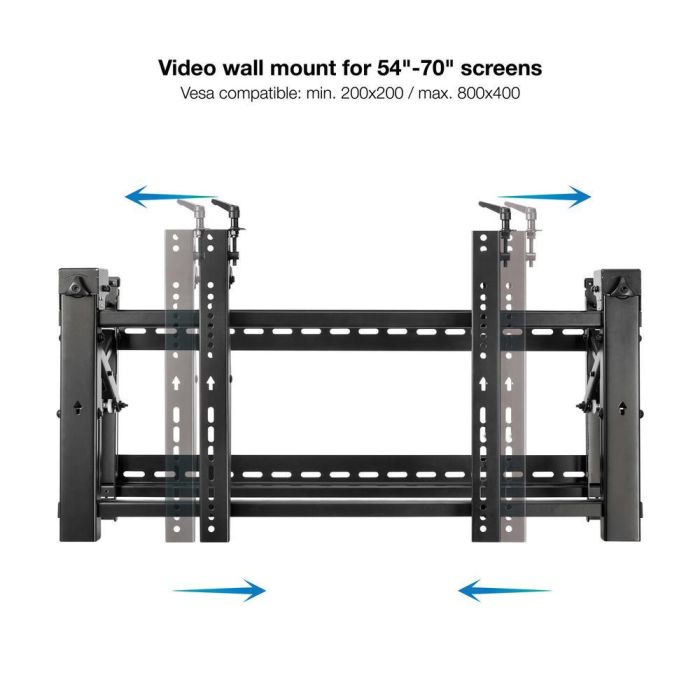 Tooq Soporte Pared Vesa para Pantallas de 45 a 70 Pulgadas, Negro, Ajustable, Hasta 70 kg 2 Tooq Soporte Pared Vesa para Pantallas de 45 a 70 Pulgadas, Negro, Ajustable, Hasta 70 kg 2