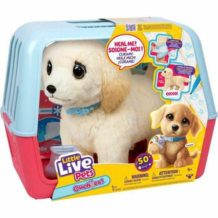 Little Live Pets LIT0630996266793 Peluche Mi Perro Ouchies - Juguete Interactivo para Niños a partir de 5 años