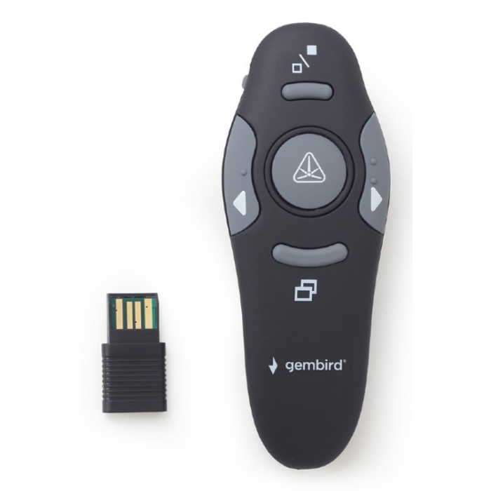 Gembird WP-L-11 mando a distancia IR inalámbrico Pantalla de proyección Botones