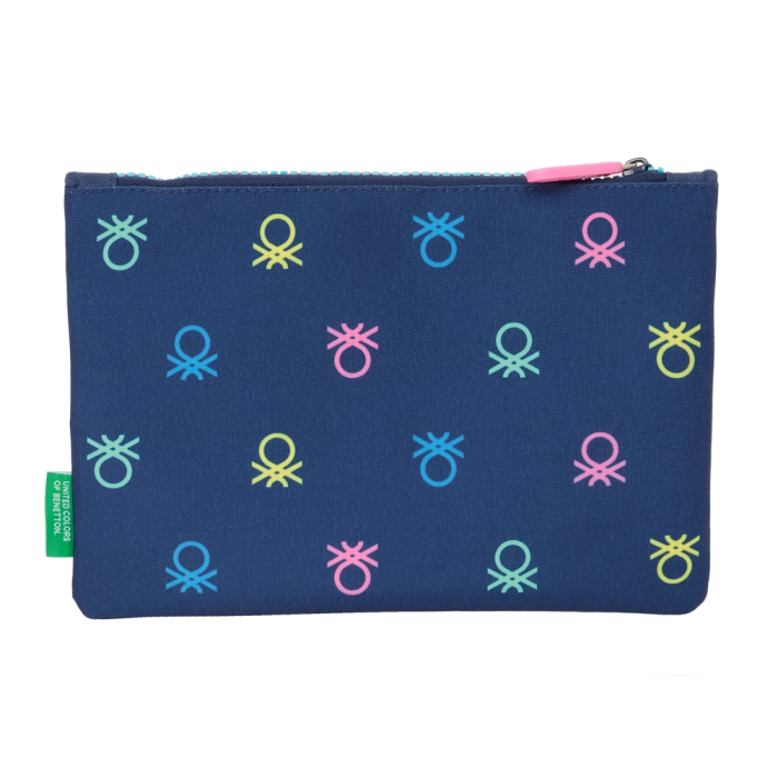 Estuche Escolar Benetton Cool Azul marino 23 x 16 x 3 cm 1