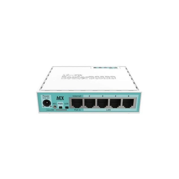 Mikrotik RB750GR3 Router Gigabit Ethernet Turquesa, Blanco 10/100/1000 Mbit/s 1 Mikrotik RB750GR3 Router Gigabit Ethernet Turquesa, Blanco 10/100/1000 Mbit/s 1