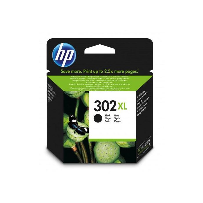 Ink-Jet Hp 302XL Deskjet 1110 - 2130 - 3630 Officejet 3830 - 4650 Envy 4520 Negro 480 Pag