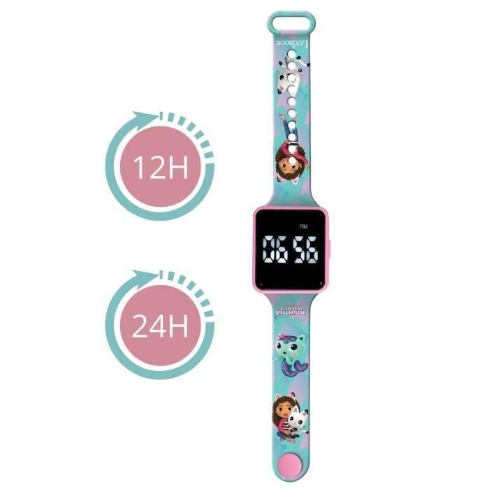 Lexibook - Gabby y la Casa Mágica - Reloj LED conectado - Pulsera ajustable 2 Lexibook - Gabby y la Casa Mágica - Reloj LED conectado - Pulsera ajustable 2