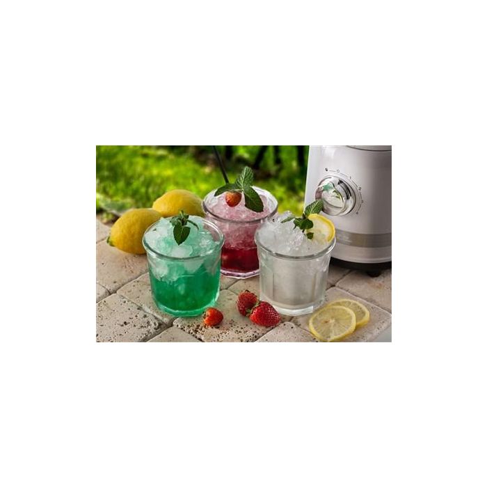 Ariete Batidora de Vaso Moderna Blanca con Vaso de Vidrio, 4 Cuchillas de Acero Inoxidable y 4 Velocidades 8 Ariete Batidora de Vaso Moderna Blanca con Vaso de Vidrio, 4 Cuchillas de Acero Inoxidable y 4 Velocidades 8