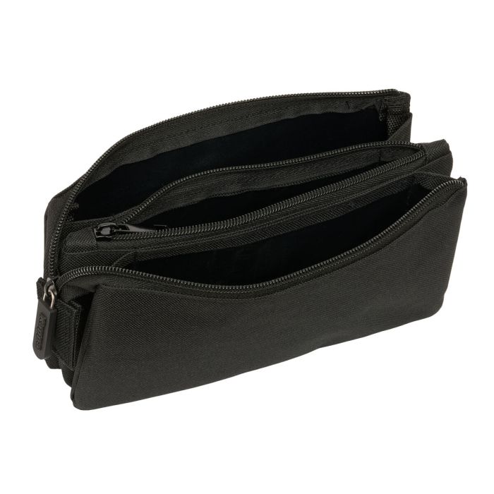 Safta Estuche Escolar Portatodo Triple con Tres Cremalleras Kappa Basics, Organizador de Material Escolar 120x220x30 mm Safta Estuche Escolar Portatodo Triple con Tres Cremalleras Kappa Basics, Organizador de Material Escolar 120x220x30 mm