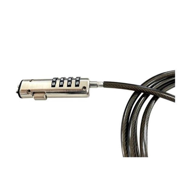 Nilox Cable de Seguridad para Portátil con Combinación Nano, 4 Dígitos, 1.90m, Negro 1