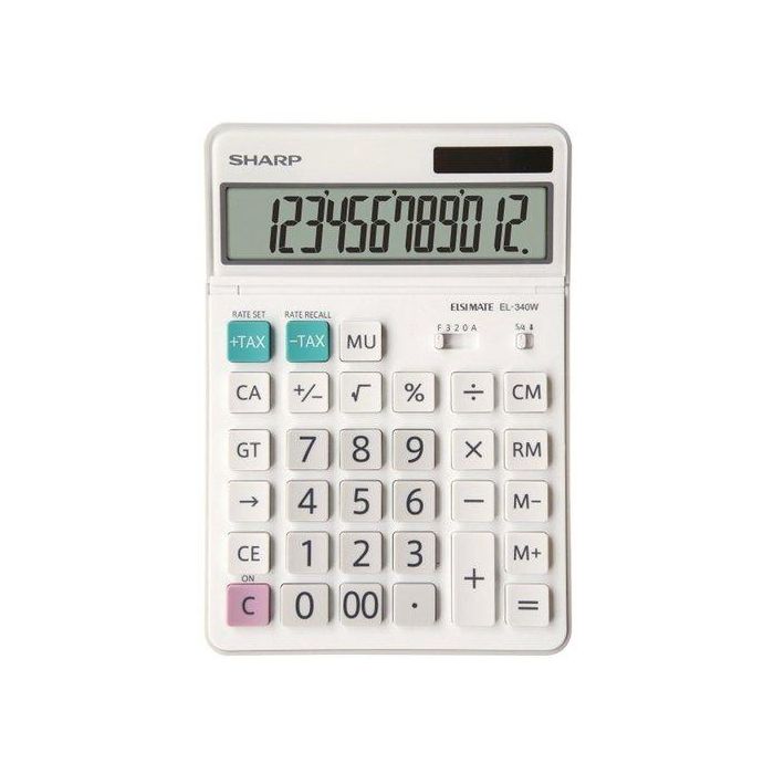 Calculadora Sobremesa Sharp 12 Digitos El-340W