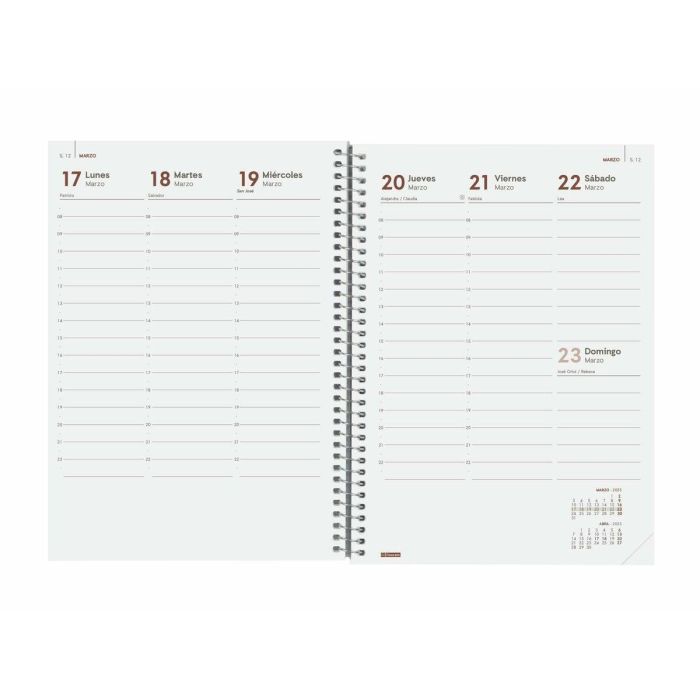 Agenda Finocam YEAR Rojo A5 15,5 x 21,2 cm 2025 2