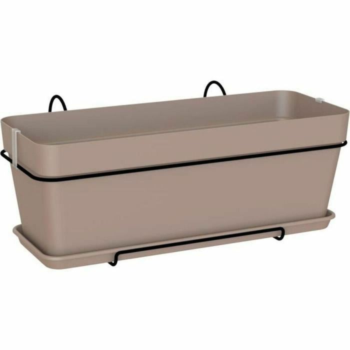 Artevasi Kit Jardinera Capri V2 50cm Taupe - Medidas 50,2 x 28,5 x H20,7 cm - Capacidad 1,54 Litros