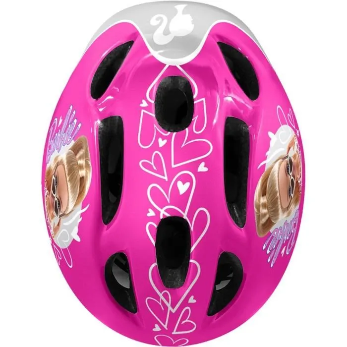 Stamp Casco + Coderas/Rodilleras Barbie para Niña con Ruedines Ajustables 3