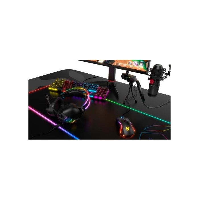 Krom NXKROMKLAIM Auriculares Gaming Klaim Diadema con Micrófono Omnidireccional Drivers 50mm RGB Rainbow USB A y Jack 3.5mm Negro 6 Krom NXKROMKLAIM Auriculares Gaming Klaim Diadema con Micrófono Omnidireccional Drivers 50mm RGB Rainbow USB A y Jack 3.5mm Negro 6