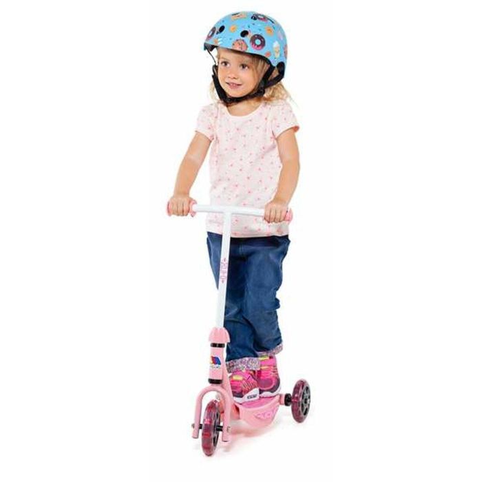 Patinete 3 reudas rosa mi primer scoter. 48x36x90 cm soporta 20 kg 3 Patinete 3 reudas rosa mi primer scoter. 48x36x90 cm soporta 20 kg 3