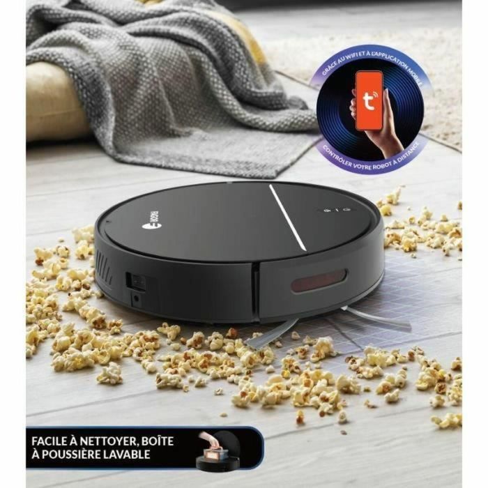 Fagor FGR200 - Robot aspirador conectado 3 en 1, 80 min de autonomía, depósito de polvo 600 ml, Negro 1