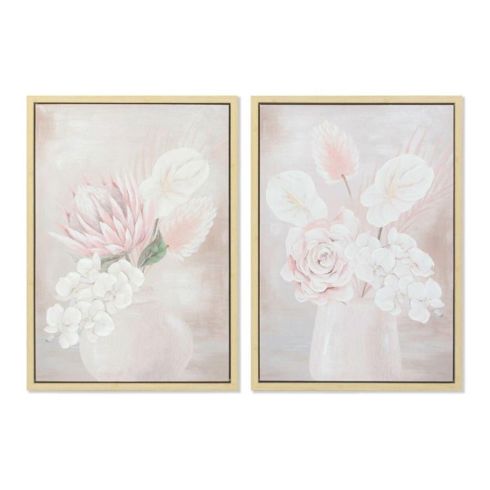 Cuadro Scandi DKD Home Decor Beige Rosa 4 x 70 x 50 cm (2 Unidades) 1 Cuadro Scandi DKD Home Decor Beige Rosa 4 x 70 x 50 cm (2 Unidades) 1