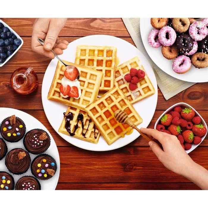 Russell Hobbs 24620-56 Waffle maker Fiesta 3 en 1 para Waffle, Cupcake y Donut - 900 W Russell Hobbs 24620-56 Waffle maker Fiesta 3 en 1 para Waffle, Cupcake y Donut - 900 W