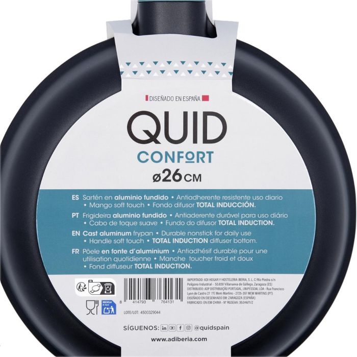 Sartén Aluminio Fundido Confort Quid 26 cm (6 Unidades) 6 Sartén Aluminio Fundido Confort Quid 26 cm (6 Unidades) 6