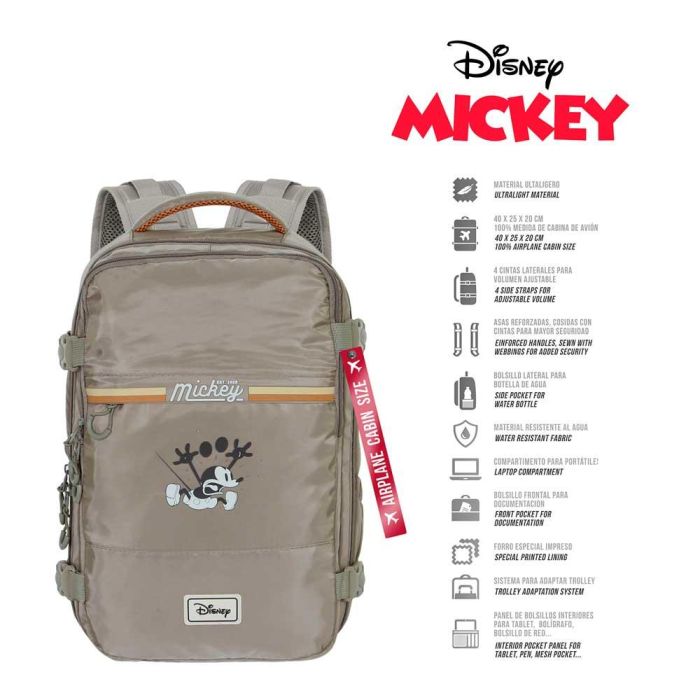 Mochila Mercury Viaje Cabina Avión 40x20x25cm Face Disney Mickey Mouse Multicolor 1