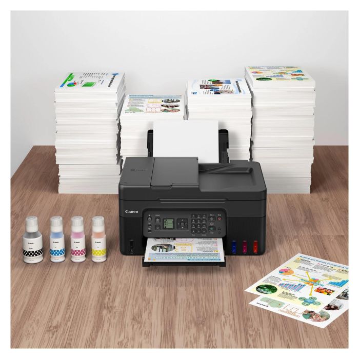 Canon G4570 Megatank Impresora Multifunción 4 en 1 Inyección de Tinta Color Wi-Fi ADF Negro