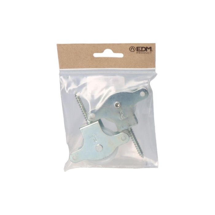 Edm Pack 2 Unid. Polea Nylon 40 mm Tirafondo 1