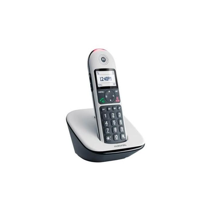 Motorola CD5001WHITE Teléfono Inalámbrico Dect Digital, Pantalla Grande 1.8", Color Blanco, Part Number 107CD5001WHITE 2 Motorola CD5001WHITE Teléfono Inalámbrico Dect Digital, Pantalla Grande 1.8", Color Blanco, Part Number 107CD5001WHITE 2