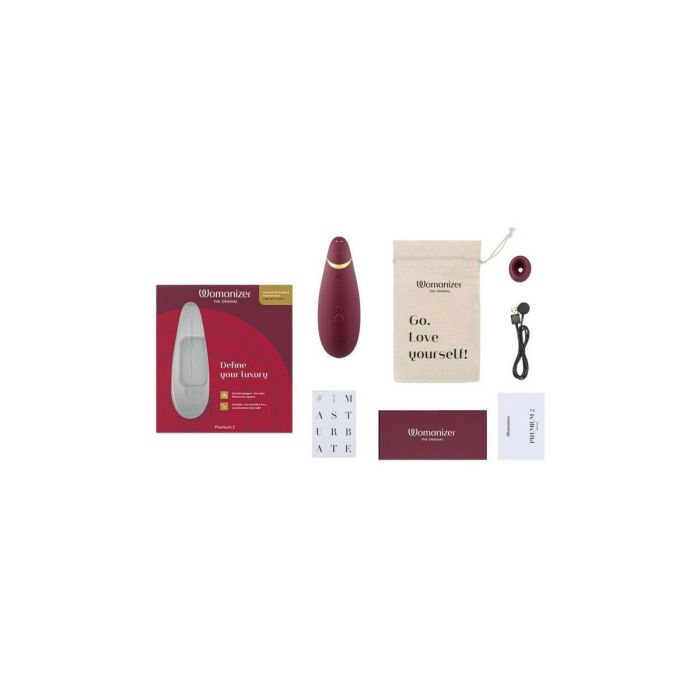 Succionador de Clítoris Womanizer Premium 2 Burdeos 5 Succionador de Clítoris Womanizer Premium 2 Burdeos 5