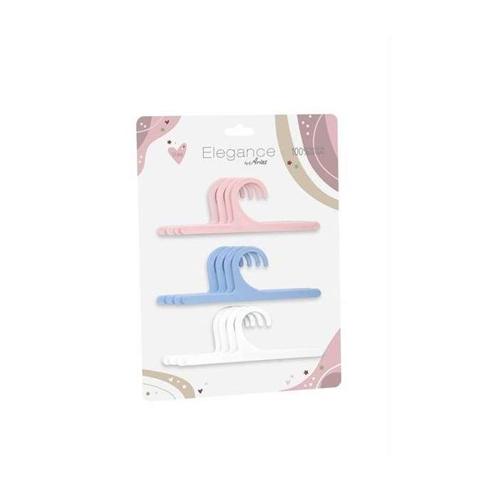Set 4 perchas 4 rosa, 4 azul, 4 blanca ( 12 unidades) Set 4 perchas 4 rosa, 4 azul, 4 blanca ( 12 unidades)