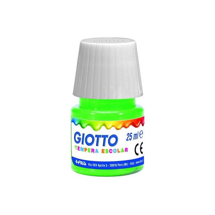 Tempera Giotto 25 Ml Verde 6 unidades