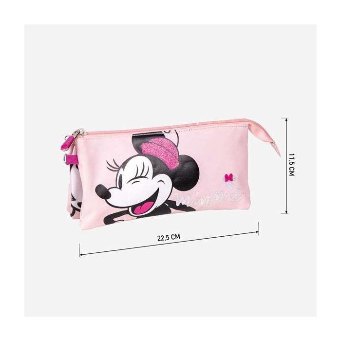 Estuche portatodo 3 compartimentos minnie 2