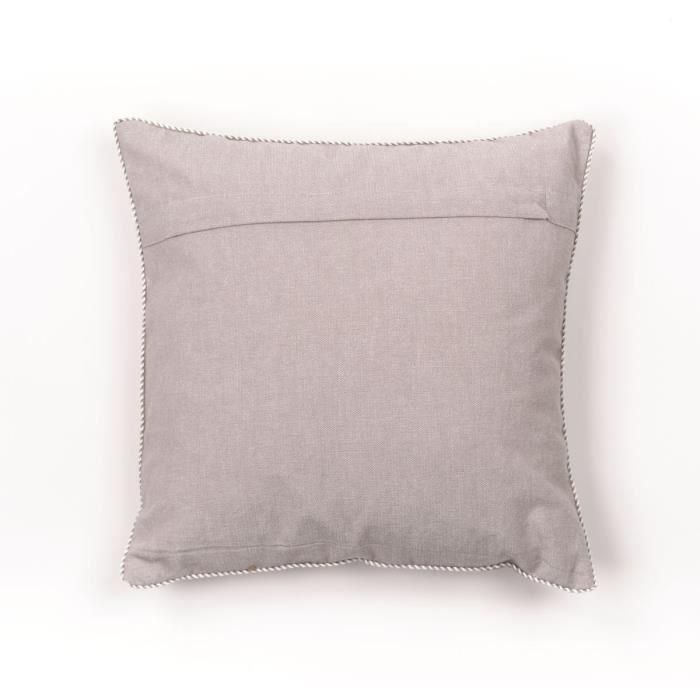Cojín - HOY - CHARME - Chambray x Petite broderie Berenice - 40 x 40 cm 4
