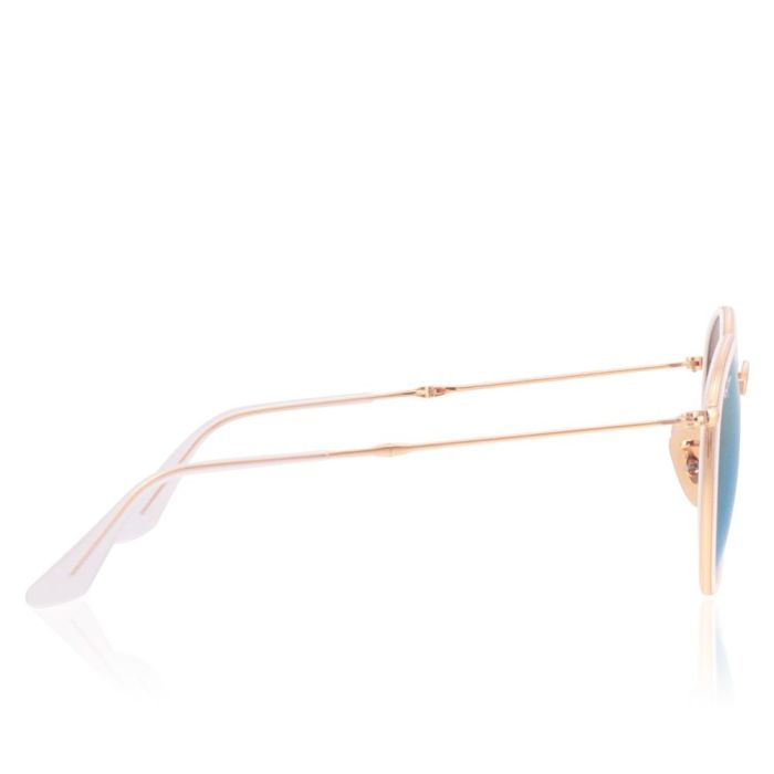 Rayban RB3517 001/93 Gafas de Sol Unisex Montura Blanca y Dorada Lente Marrón Espejo Calibre 51 mm 2