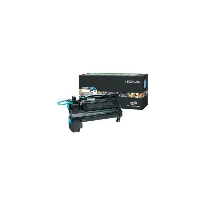 Lexmark X792 Toner cyan Rck ca. 20.000S.