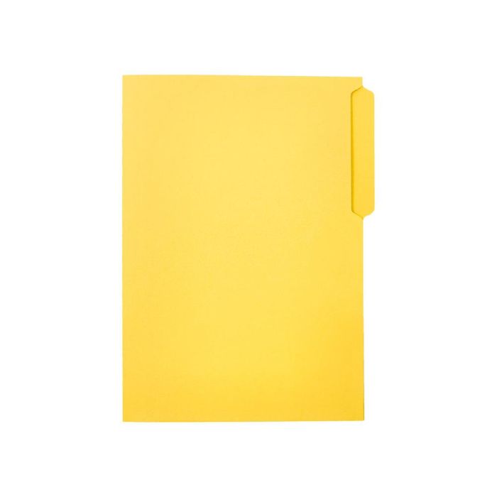 Subcarpeta Cartulina Liderpapel Folio Pestaña Superior 240 gr-M2 Amarillo 50 unidades 4