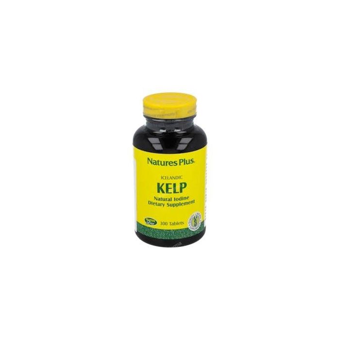 NATURES PLUS Kelp (Yodo) 150 mcg 300 Comprimidos. Complemento para Carencia de Yodo e Hipotiroidismo.