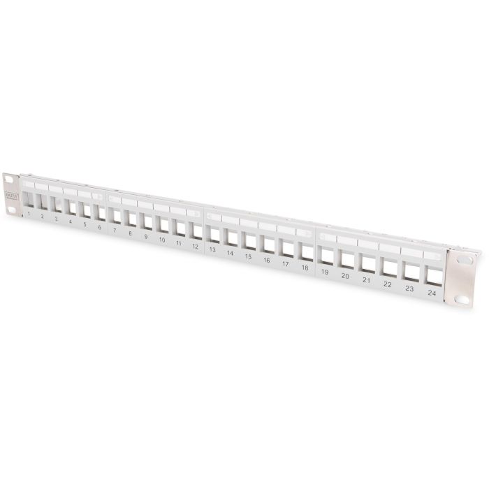 DIGITUS Patchpanel 1HE 24-Port Modular grau transp.-Beschri. 0 DIGITUS Patchpanel 1HE 24-Port Modular grau transp.-Beschri. 0