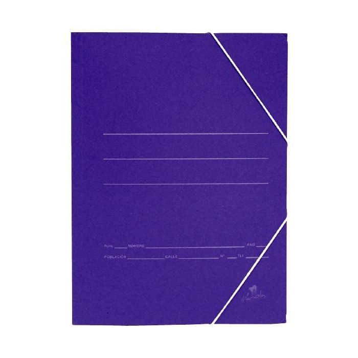 Mariola Carpeta Cartón Sencilla 500 gr Gomas Folio Azul Mate -20U- Mariola Carpeta Cartón Sencilla 500 gr Gomas Folio Azul Mate -20U-