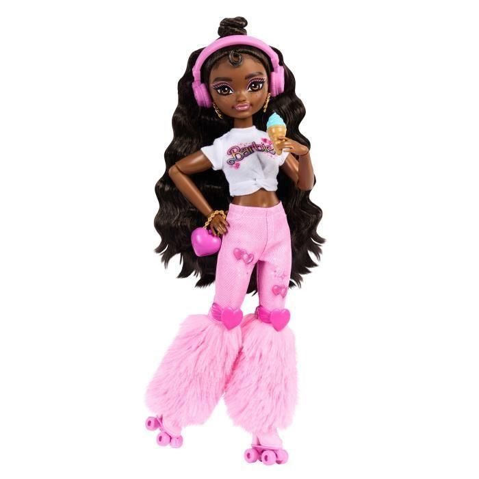 Barbie JFX97 Muñeca Brooklyn Dreambesties Roller con Patines, Casco y Accesorios, 11 Puntos de Articulación para Niños +3 años 4 Barbie JFX97 Muñeca Brooklyn Dreambesties Roller con Patines, Casco y Accesorios, 11 Puntos de Articulación para Niños +3 años 4