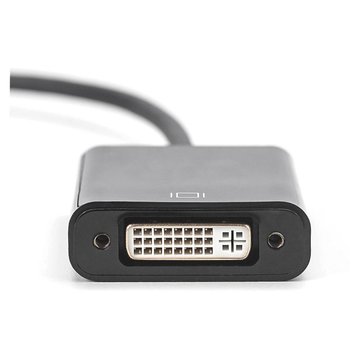 Digitus Adaptador DisplayPort a DVI Activo, Conector Mini DisplayPort Macho a DVI-I Hembra, 0.15m 3