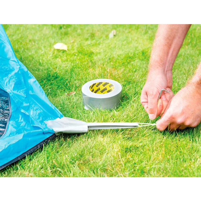 Uhu Cinta Adhesiva Americana Grizzly Tape Ultrafuerte Color Plata 10 mt x 48 mm 4