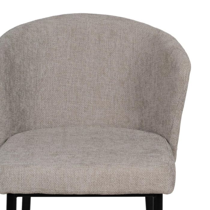 Silla Gris Tejido-Metal Contract 52,50 X 55 X 80 cm