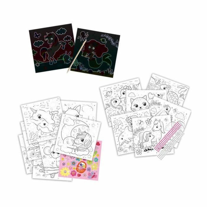 Dibujos para pintar SES Creative Activity Colouring Book Set de pegatinas Cuaderno 3 en 1 2 Dibujos para pintar SES Creative Activity Colouring Book Set de pegatinas Cuaderno 3 en 1 2