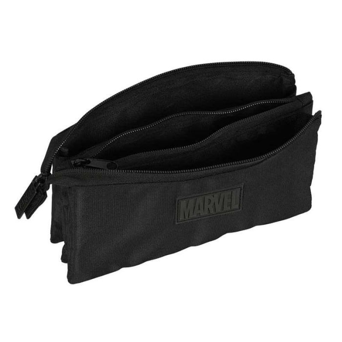 Portatodo Triple Capitán América Negro (22 x 12 x 3 cm) 8