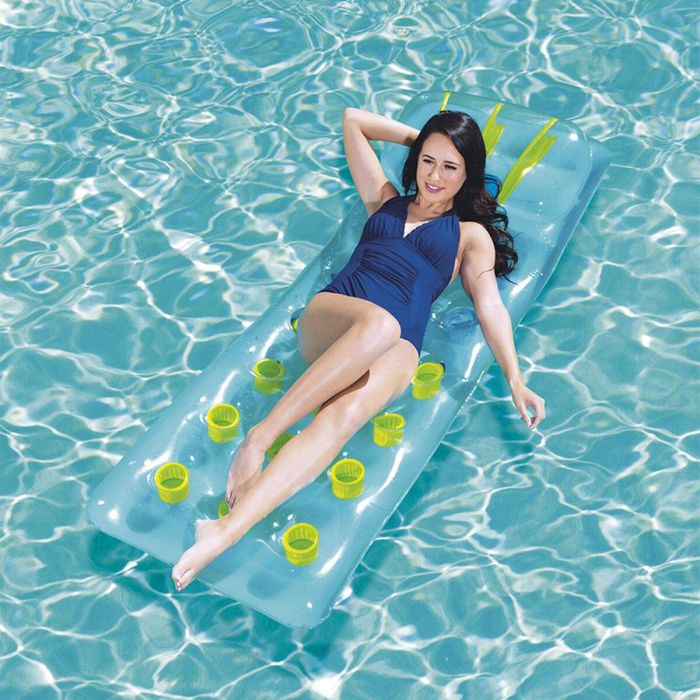 Bestway Colchoneta Hinchable Vasos con Almohada Color Surtido 188x71 cm Playa y Piscina 43015 Bestway Colchoneta Hinchable Vasos con Almohada Color Surtido 188x71 cm Playa y Piscina 43015