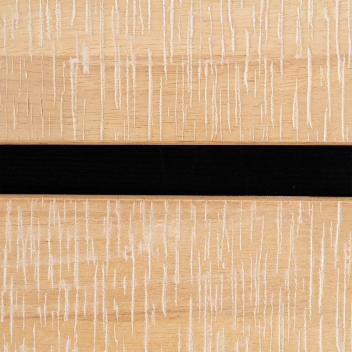 Cómoda Natural-Negro Madera-Metal 99,50 X 40 X 87 cm