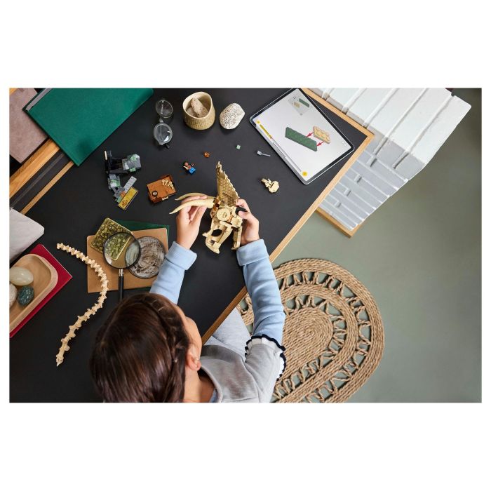 Lego Jurassic World 76969 Fósiles de dinosaurios: Cráneo de triceratops - Juego para niños de 9 años